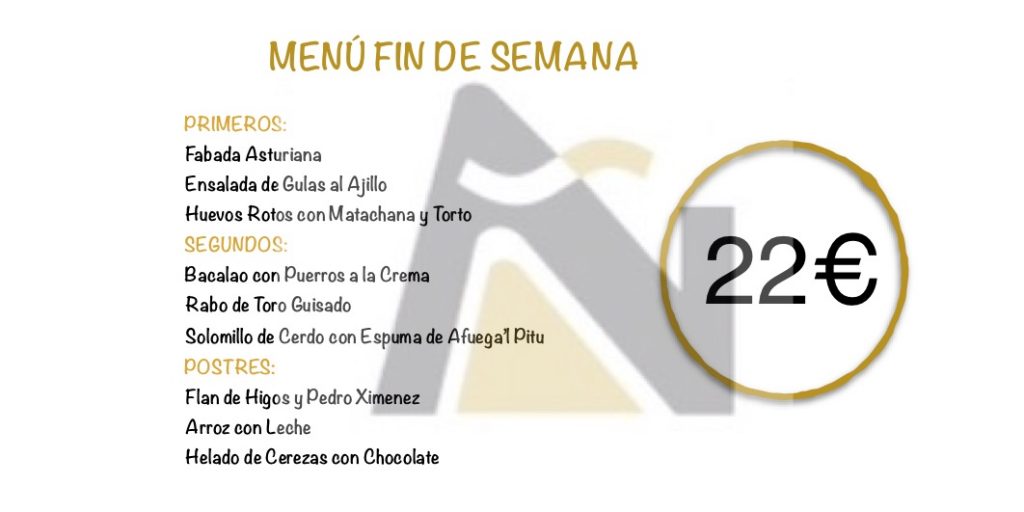 Es que este año no fallamos, llegar el fin de semana y sol con nieve. Y como no un buen Menú al finalizar la jornada de esquí